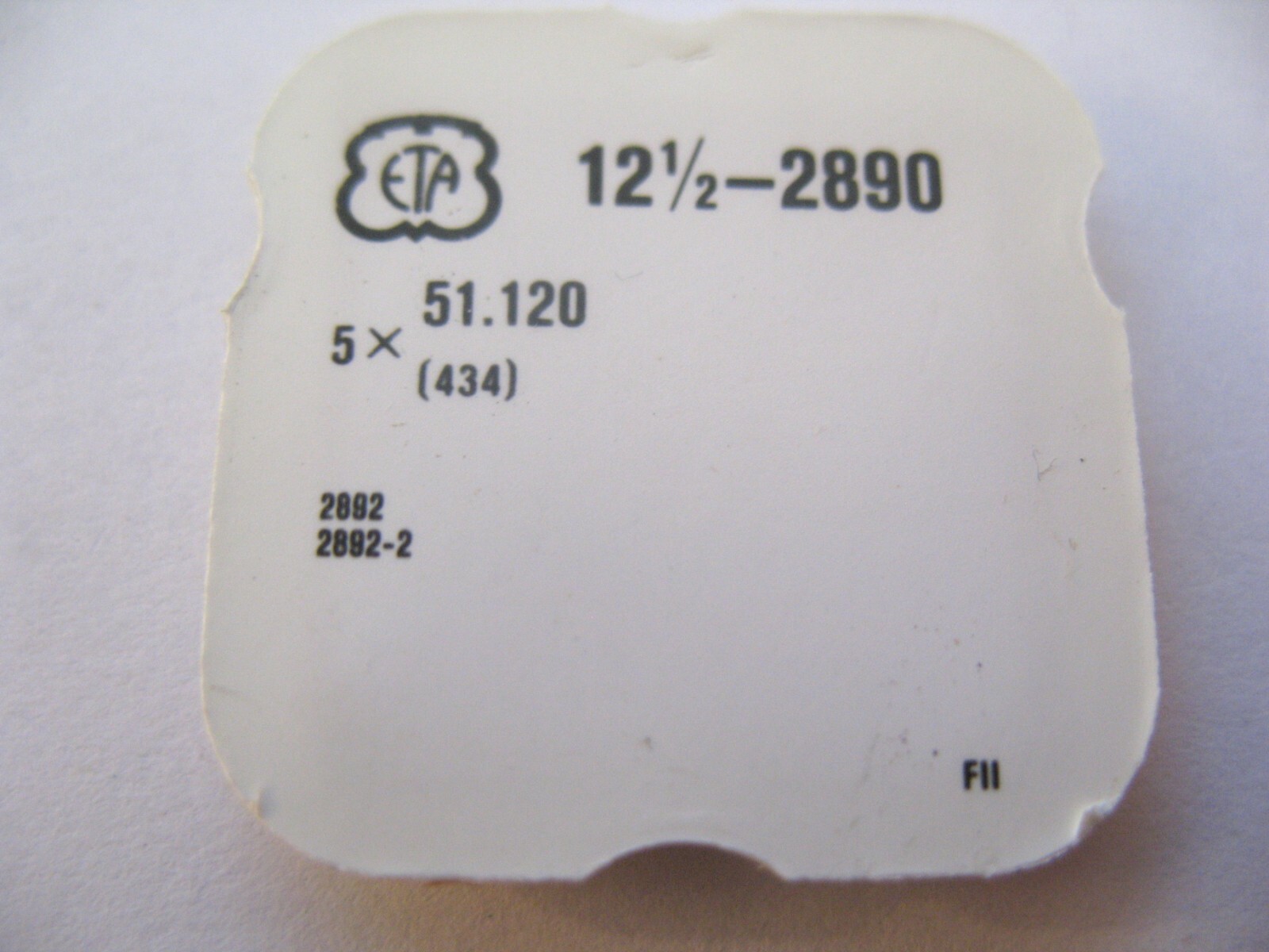 ETA 2890,2892,2892-2,2892A2,2893-1,2894-2,2896,2897 CLICK SPRING 434 PKT OF 5