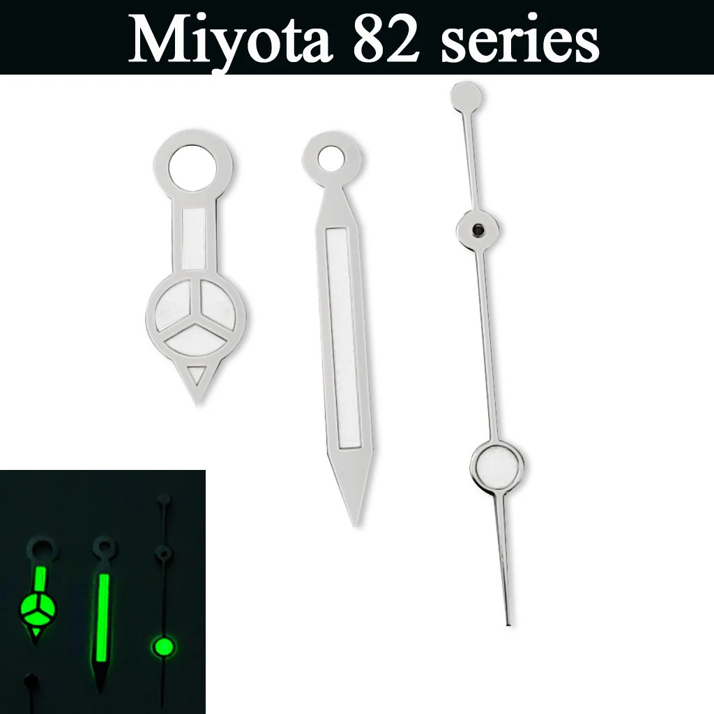 Silver Green Blue Watch Hands Luminous Fit NH35 NH36 Auto Movement Parts