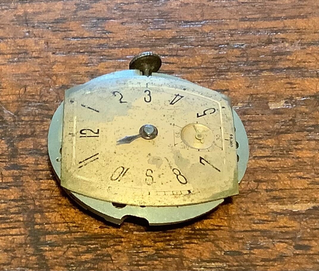 Crawford Watch Co. men’s Swiss made watch movement Seven Jewels Copper Dial