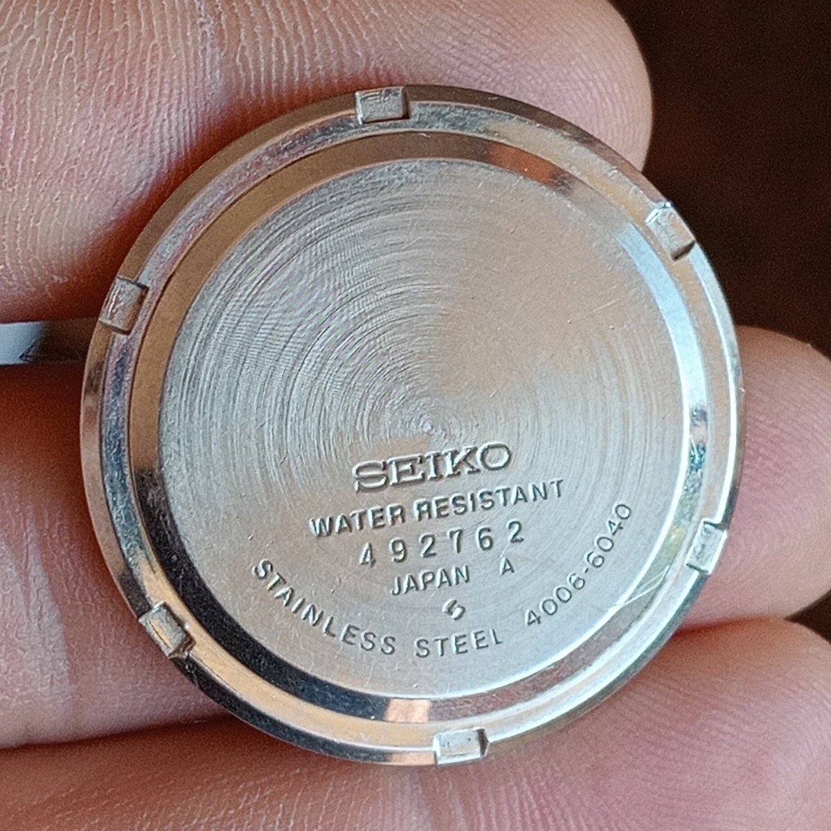 Seiko ref. 4006-6040 Fondello, Case Back, Case Back, Vintage USED