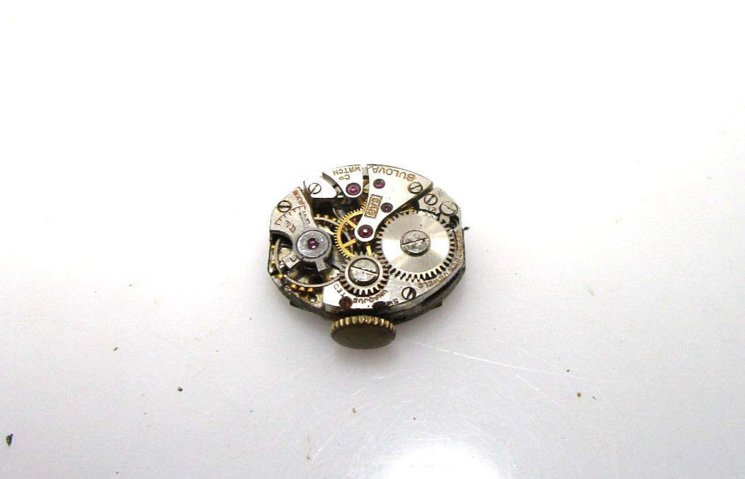 Vintage Bulova Lady Manual 17J 383903 Watch for Parts Not Working