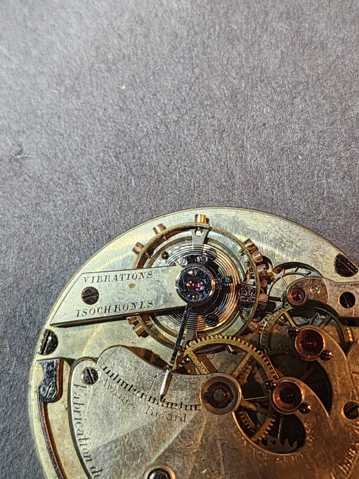 Civil War Era A. Saltzman Jacot & Co Pocket Watch Movement 39mm Nickel Duplex