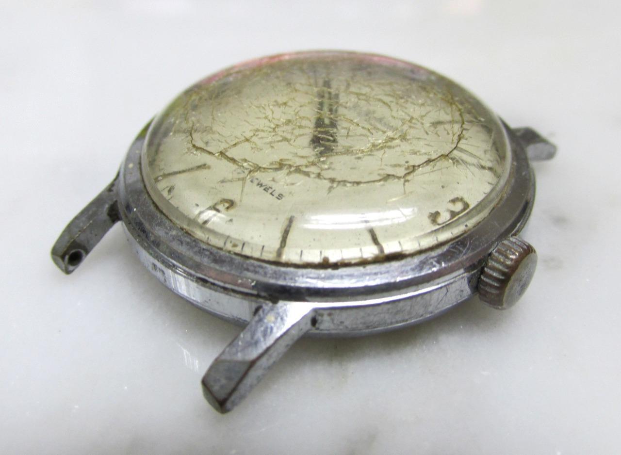 Vintage JB Robinson Men’s Watch Movement & Dial; 17 Jewels ~ 3-G345
