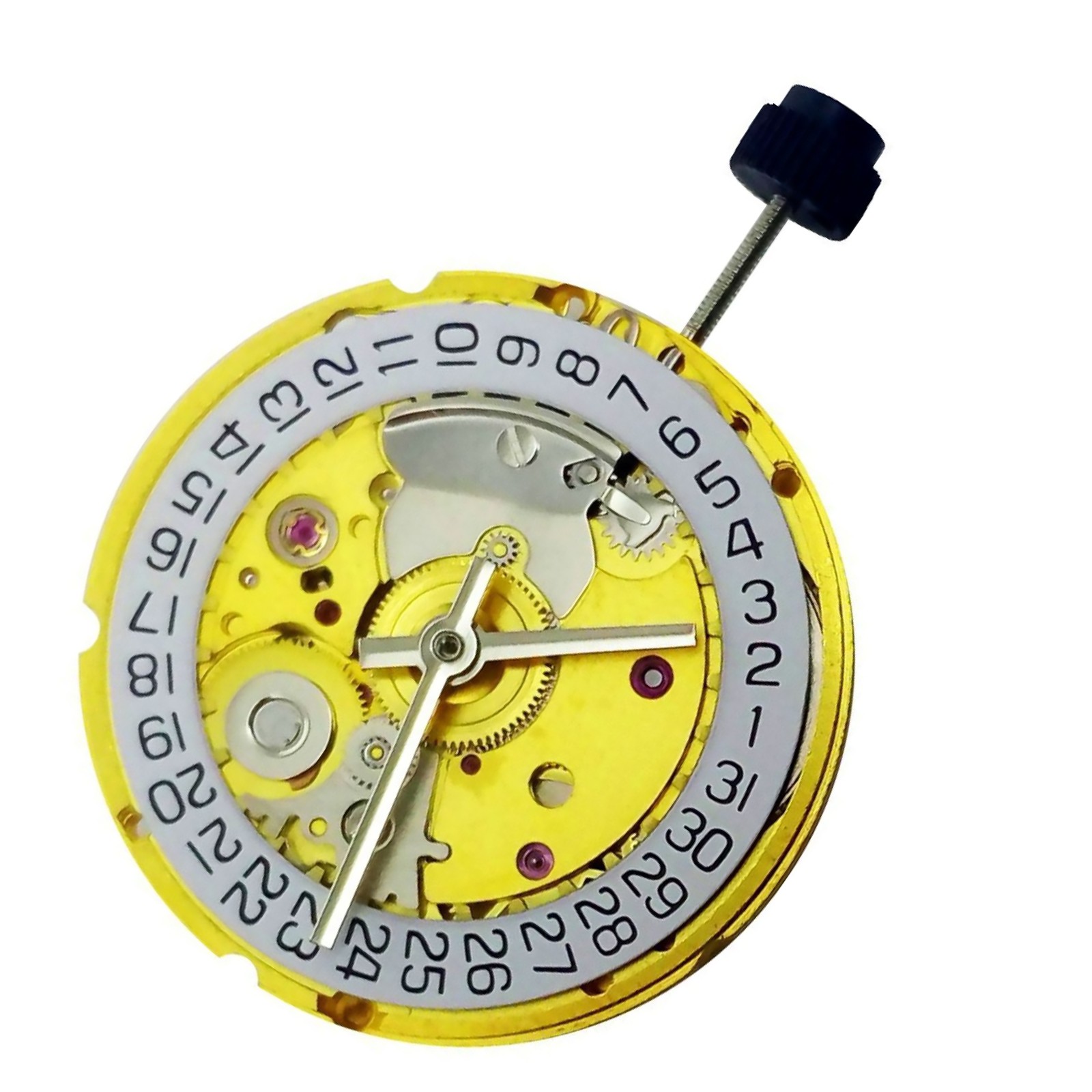 White/Gold Retro Clone 25 Jewels Automatic Watch Movement For ETA 2824 2824-2 C