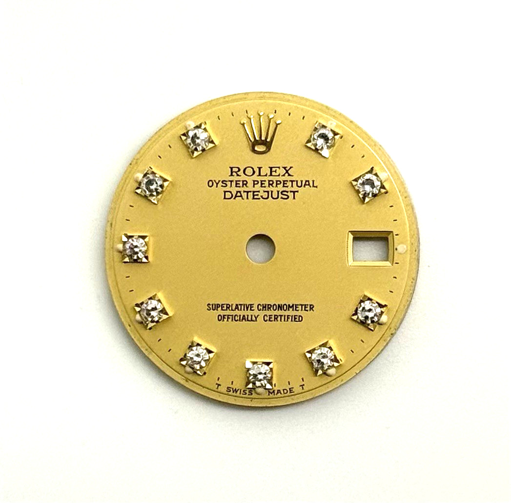Rolex Datejust 26mm 69173 79173 Singer Champagne Diamond Dial Rare Authentic OEM