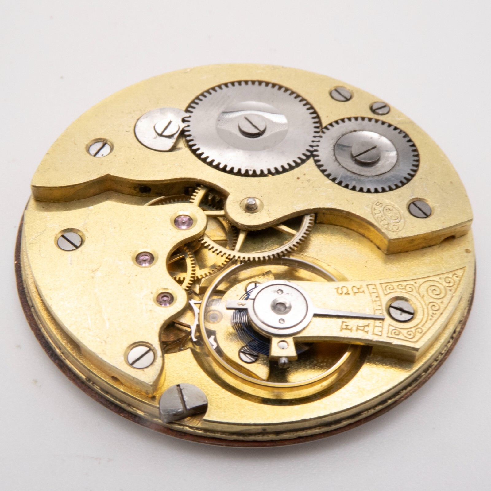 Cyrus GT 41.6 x 7.2 mm Antique Pocket Watch Movement, Runs