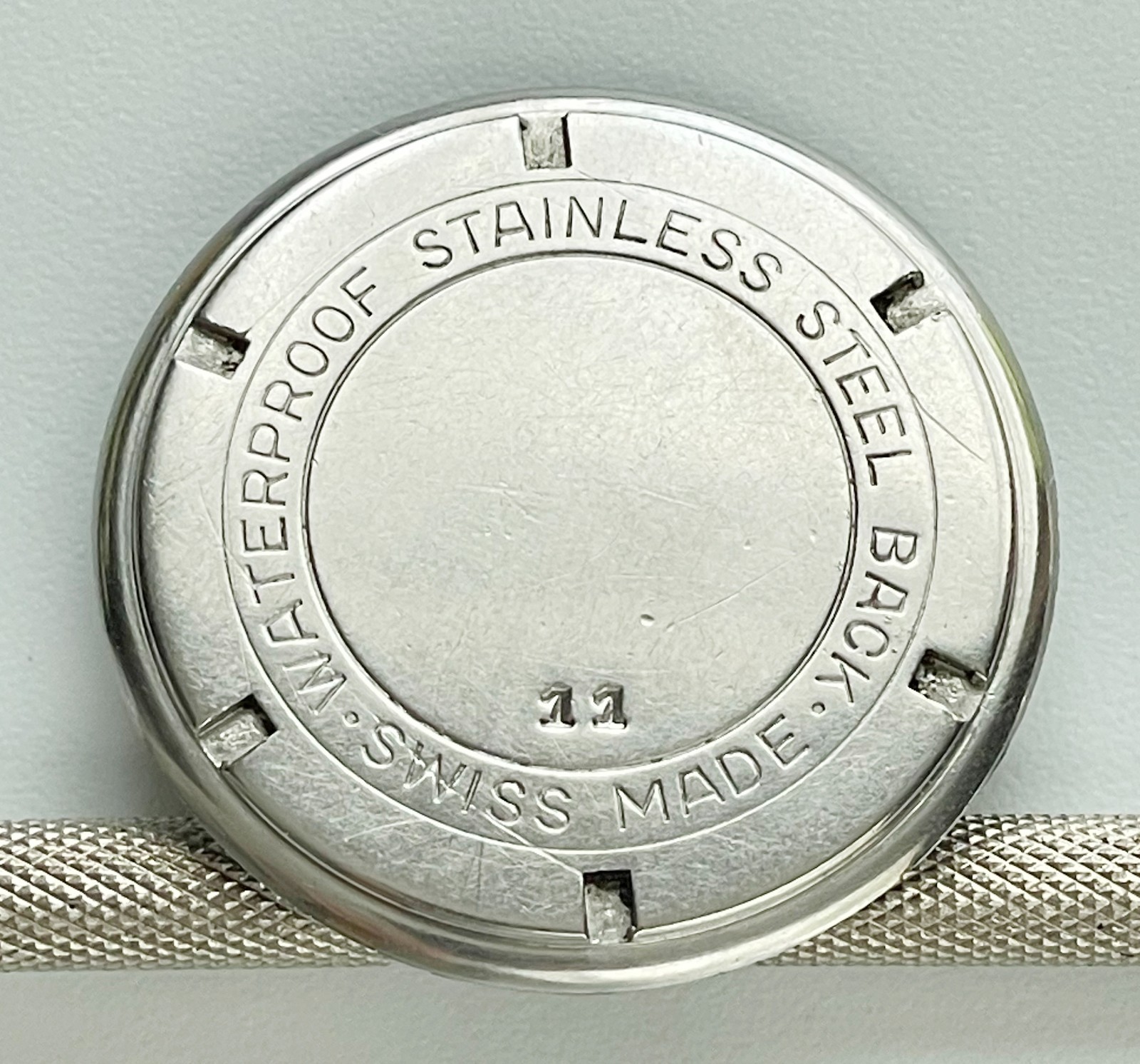 Vintage Wyler Watch Case Back Stainless Steel Swiss Made 29.7mm Repair Parts