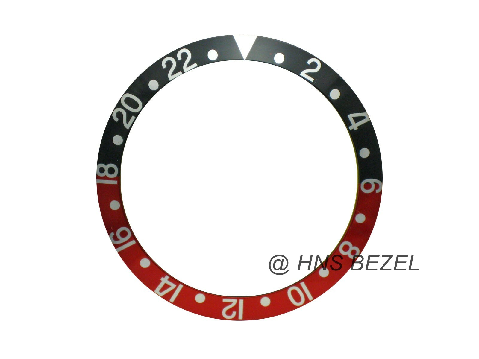 BLACK & RED BEZEL INSERT FOR ROLEX GMT MASTER I/II & SUBMARINER SEIKO SKX007