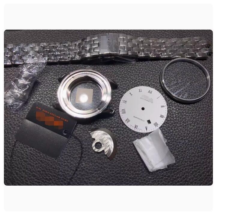 Men Watch Case Dial Assembly 38mm for Baroncelli M8600.4.26.1 2824 Movement