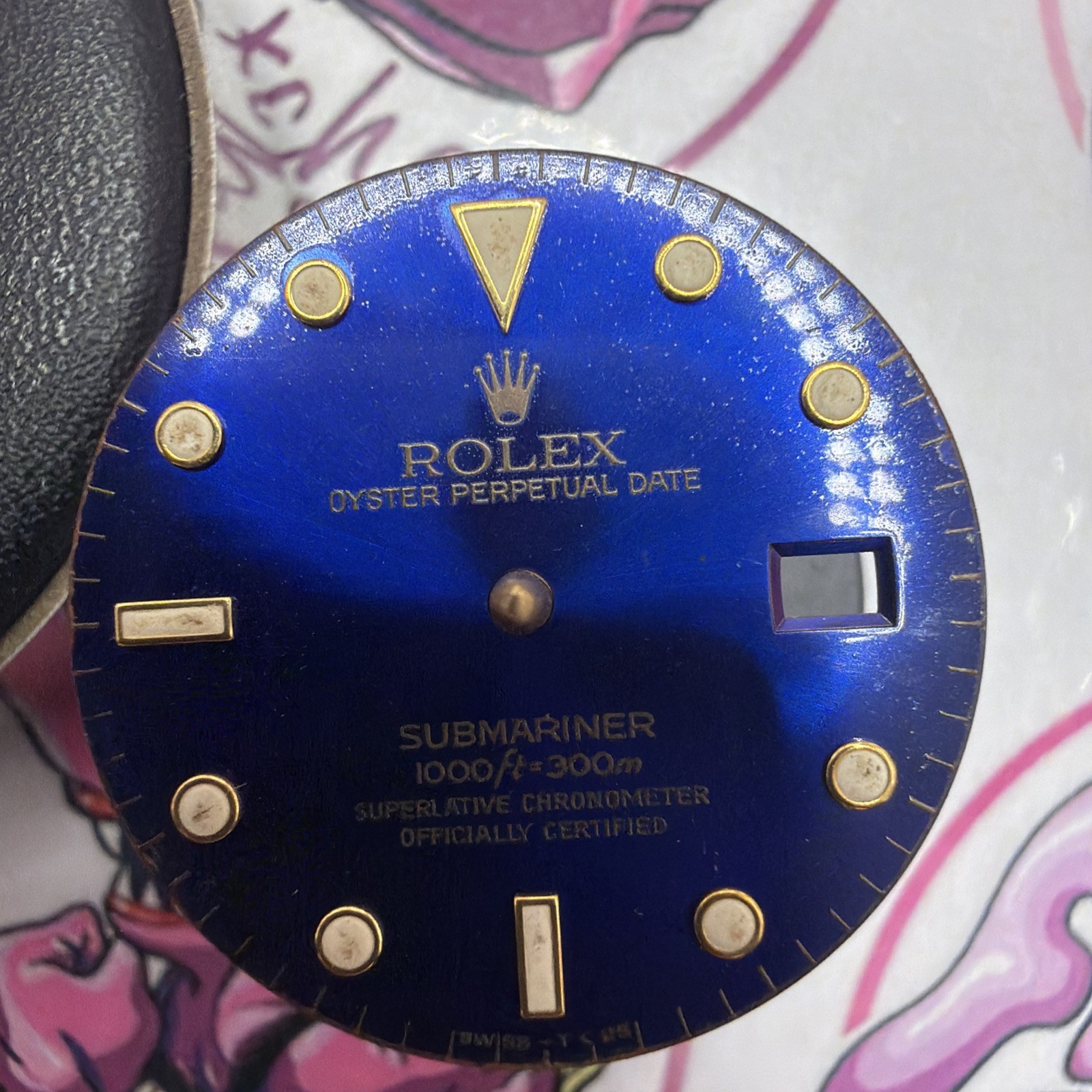 ROLEX SUBMARINER DIAL + Bezel + Disc Purple 16613 16618 ZUBMARINER Vintage Gen