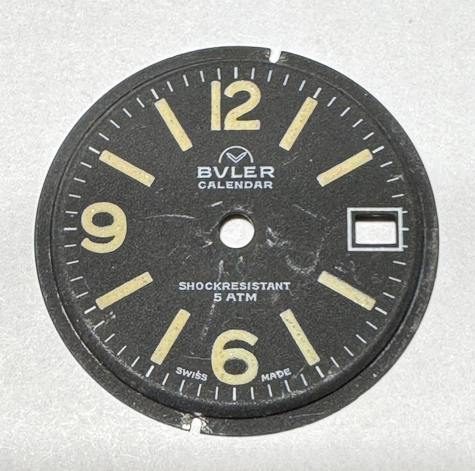 Vintage BULER BF 866 Calendar Watch Dial Manual Wind – BVLER – As Is