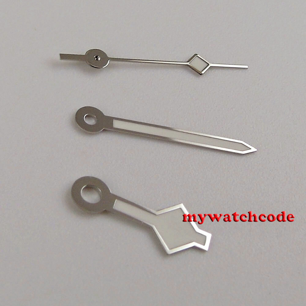 SNOW FLAKE silver goldan edge watch hand fit ETA 2824 2836 8215 NH35A NH36A