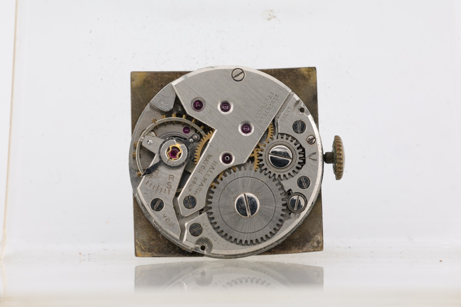 ADMIRAL HALLMARK SWISS 17j WRIST WATCH MOVEMENT, 23.61mm, RUNS (LK)