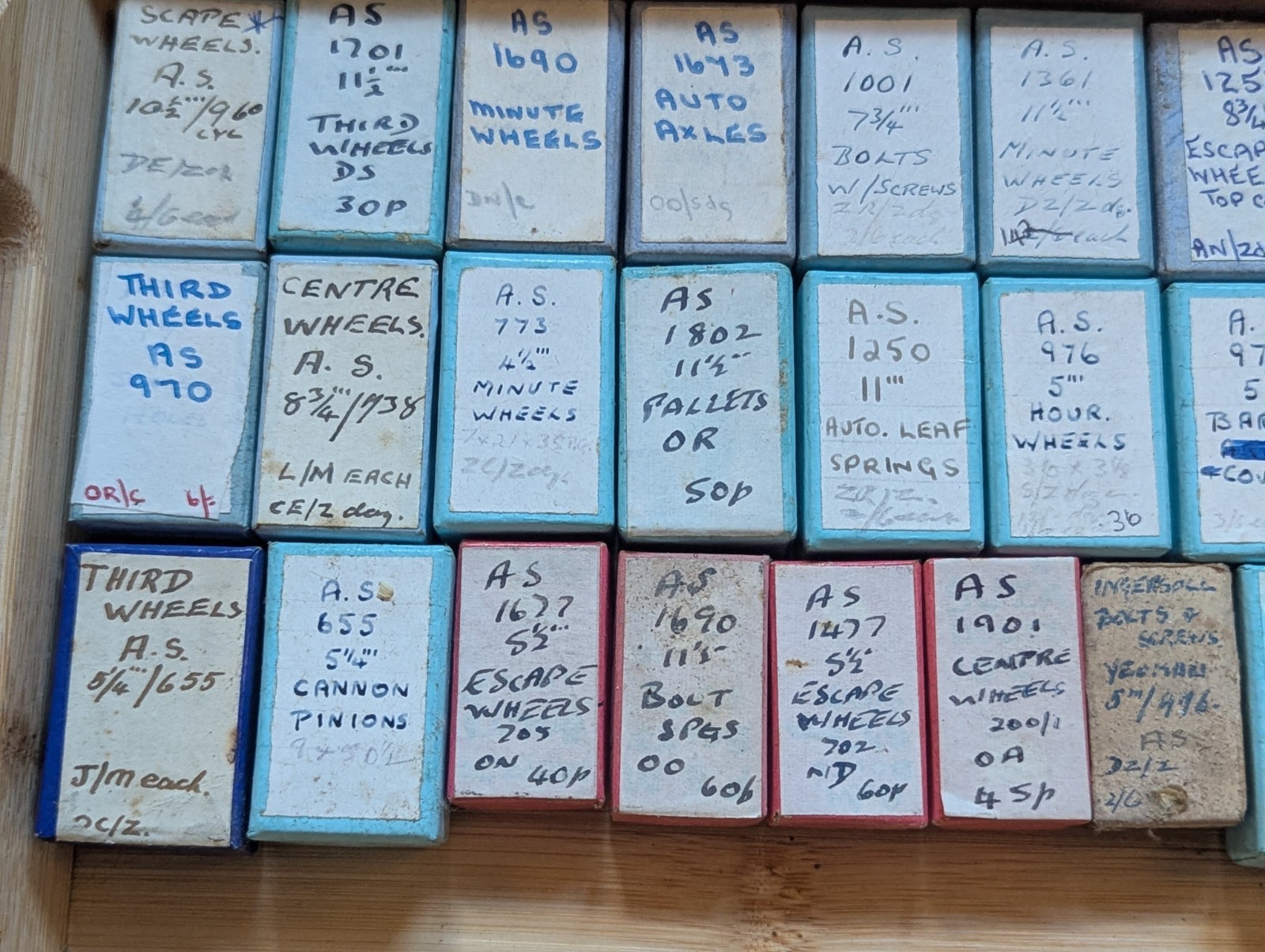 Watch Parts, New Old Stock in Boxes, Various Makes / Cals, AS, Pierce etc #R607