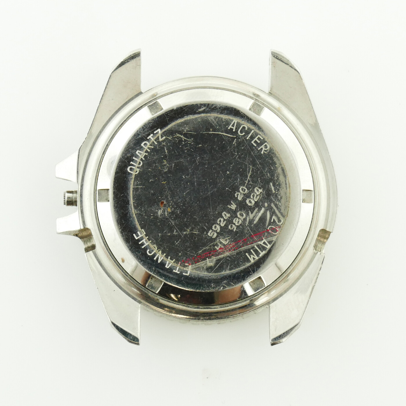 TAG HEUER DIVER HL 980.024 STAINLESS STEEL CASE FOR PARTS OR REPAIRS