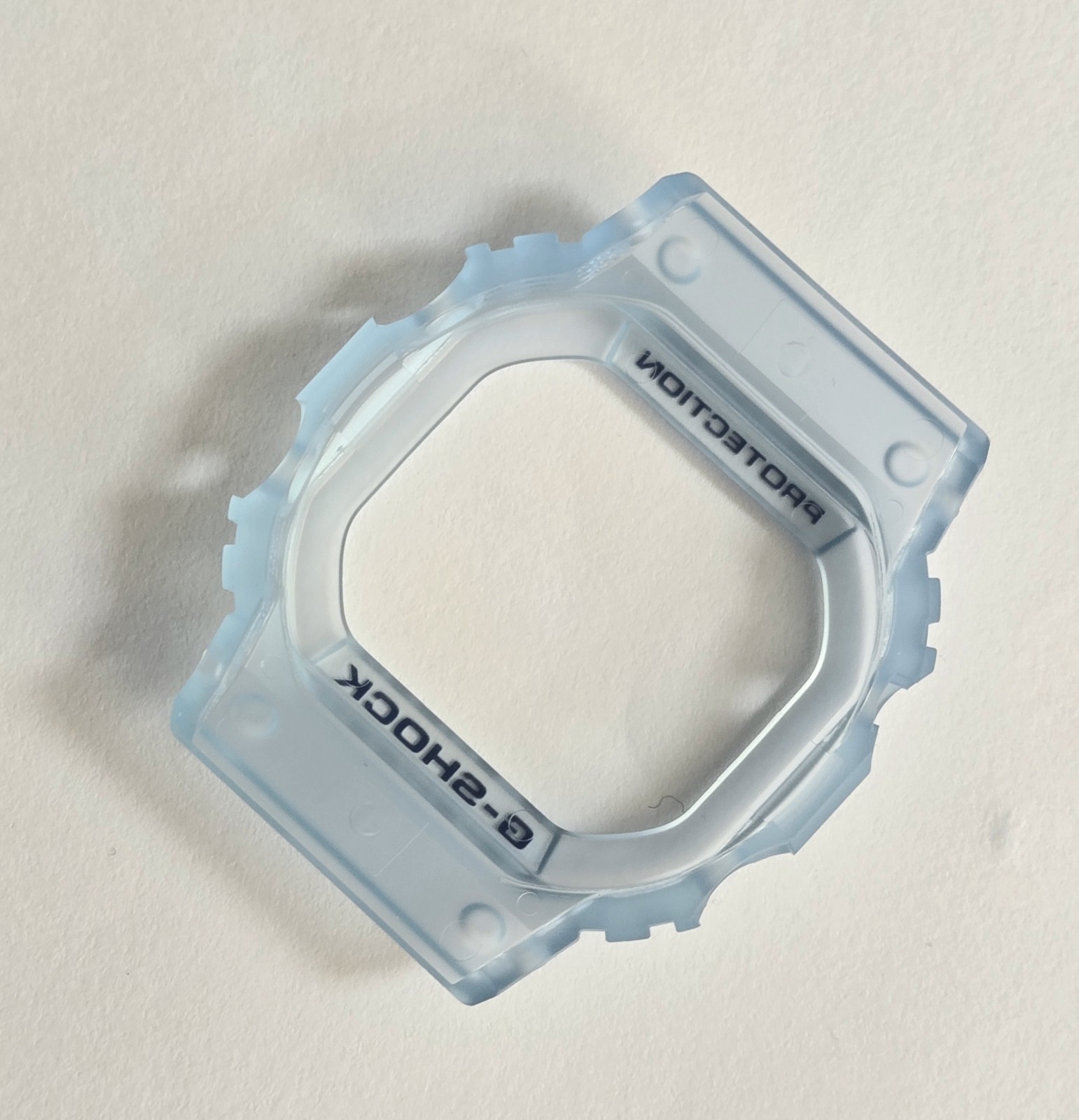 Genuine Casio Replacement BEZEL for G SHOCK DW5600LS-2 DW5600 CLEAR BLUE ** NEW