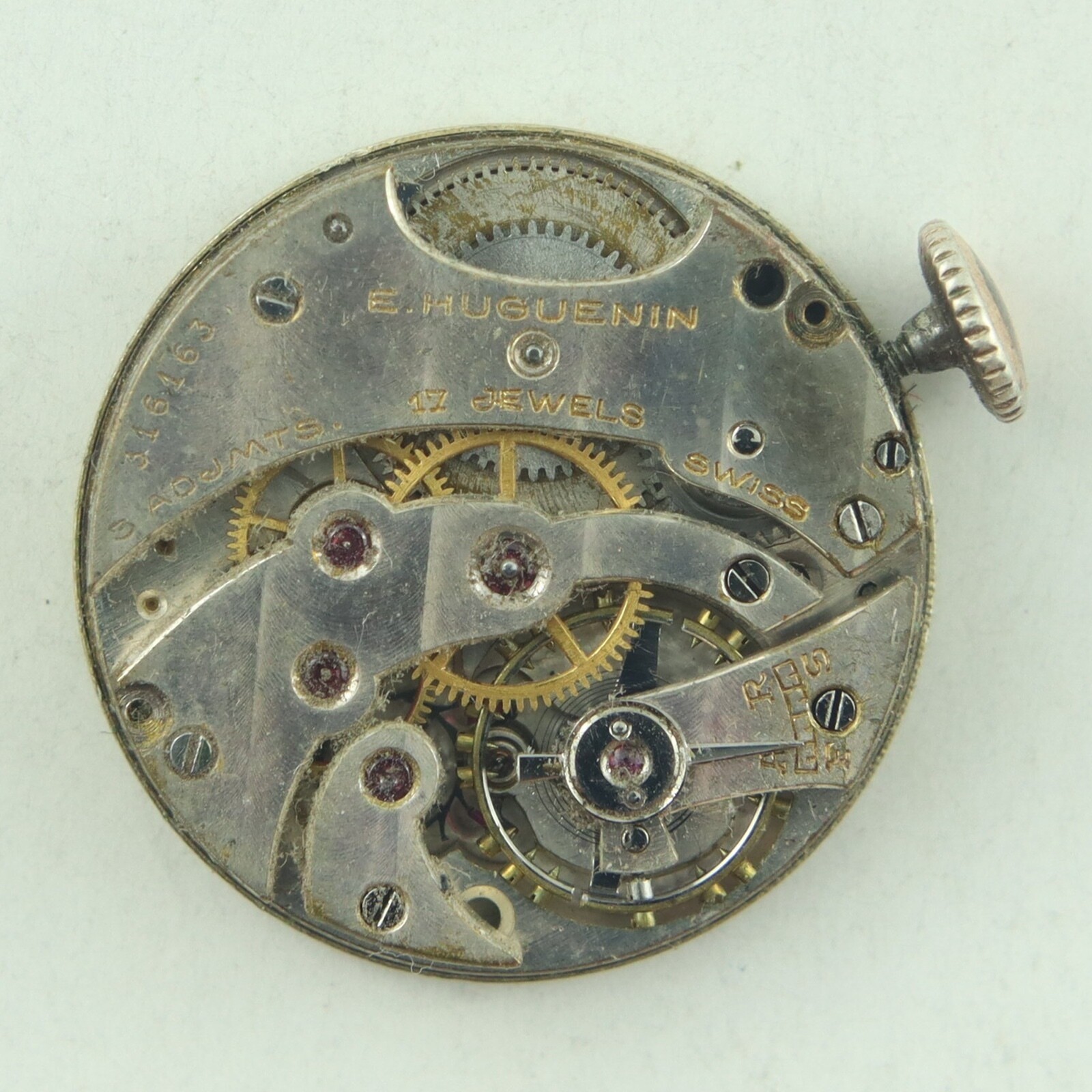 Vintage 19.5mm Huguenin for Spaulding Ladies Wristwatch Movement High Grade
