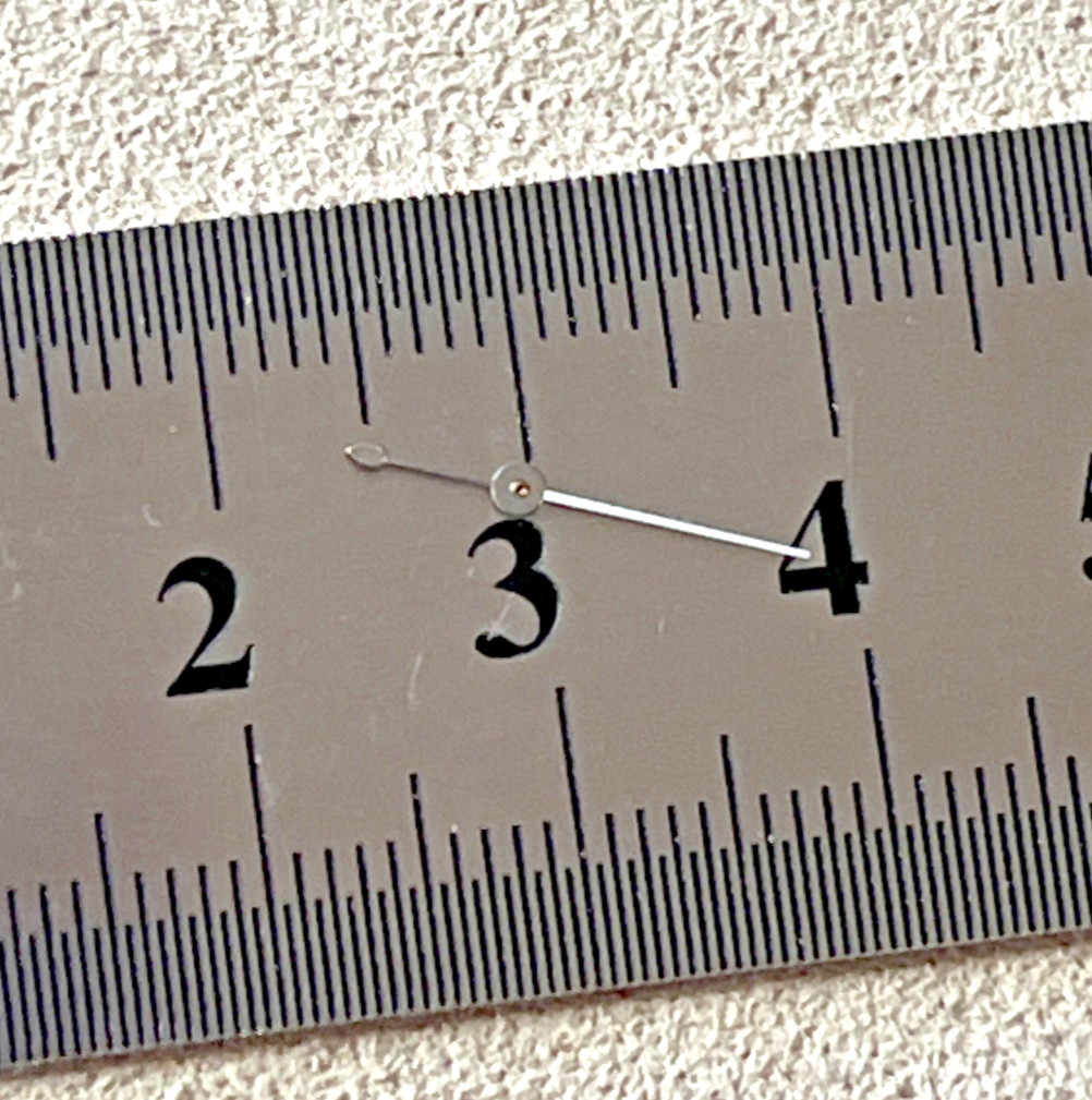 Waltham Watch Second Hand Silver / White 10 mm Total Length 15 mm