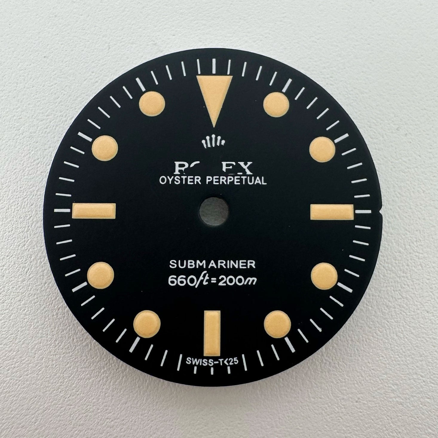 33.5mm Pilot Watch Dial Green Luminous For Nh35 Nh36 Movement Watch Accessories
