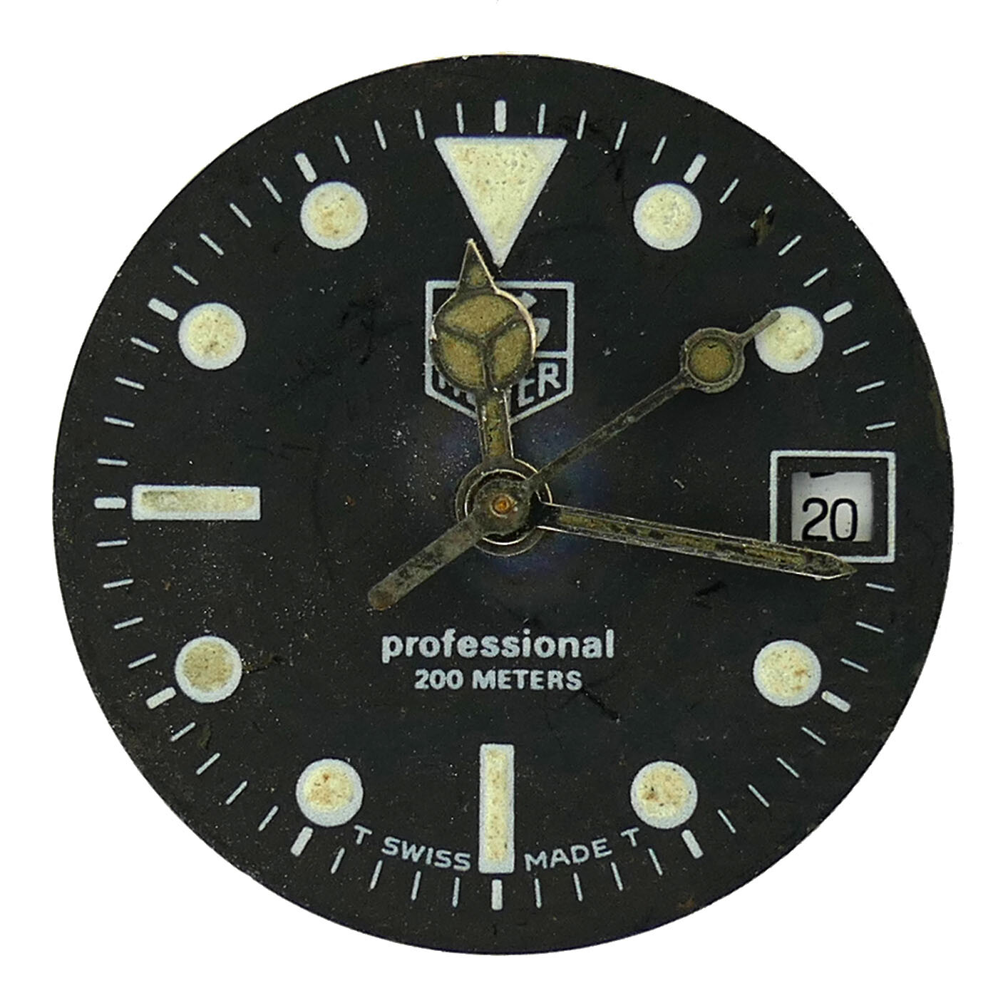 TAG HEUER PROFESSIONAL 200 METERS BLACK DIAL & 956112 MOVEMENT