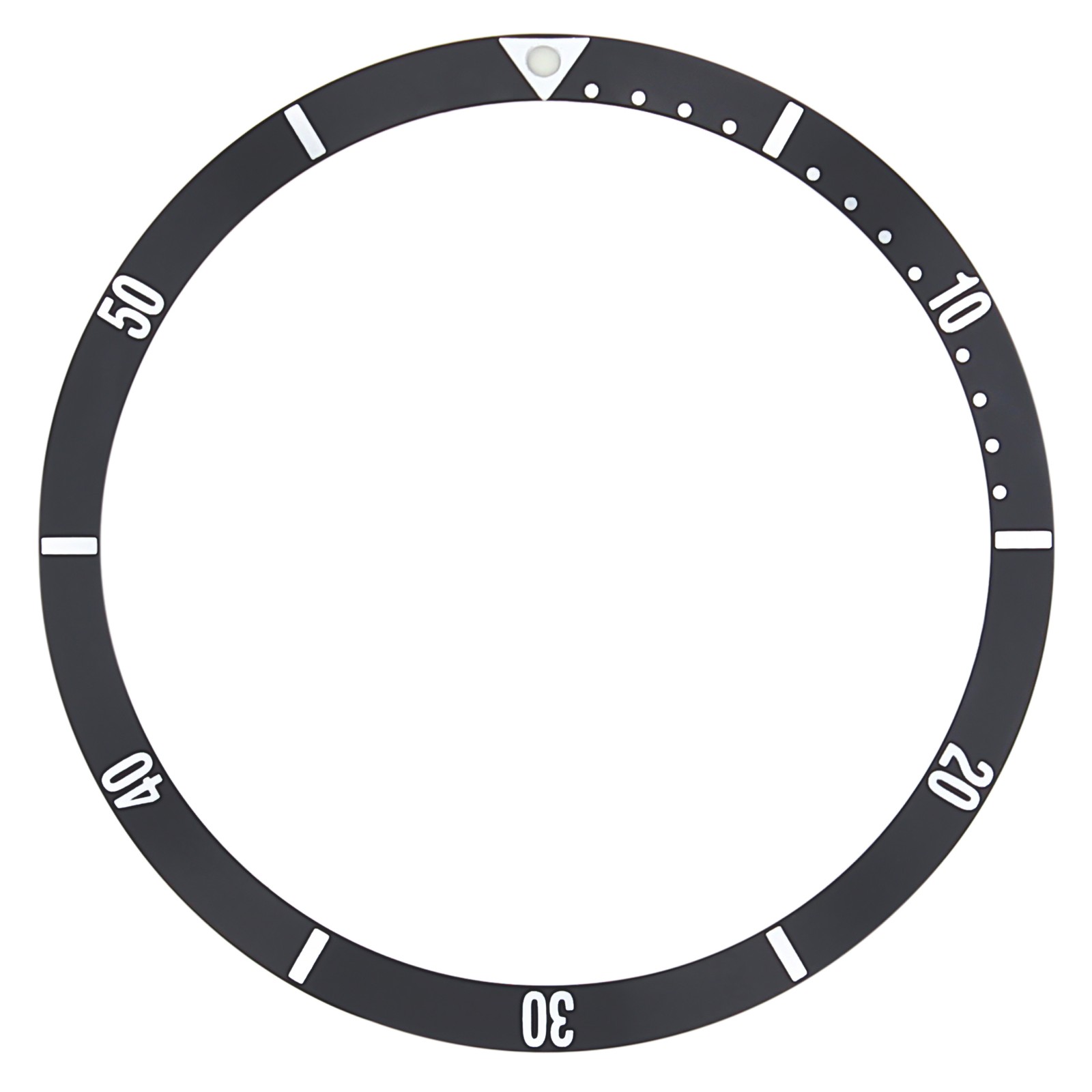 For Invicta Pro Diver Scuba Black Aluminum Replacement Bezel Insert 44x38mm