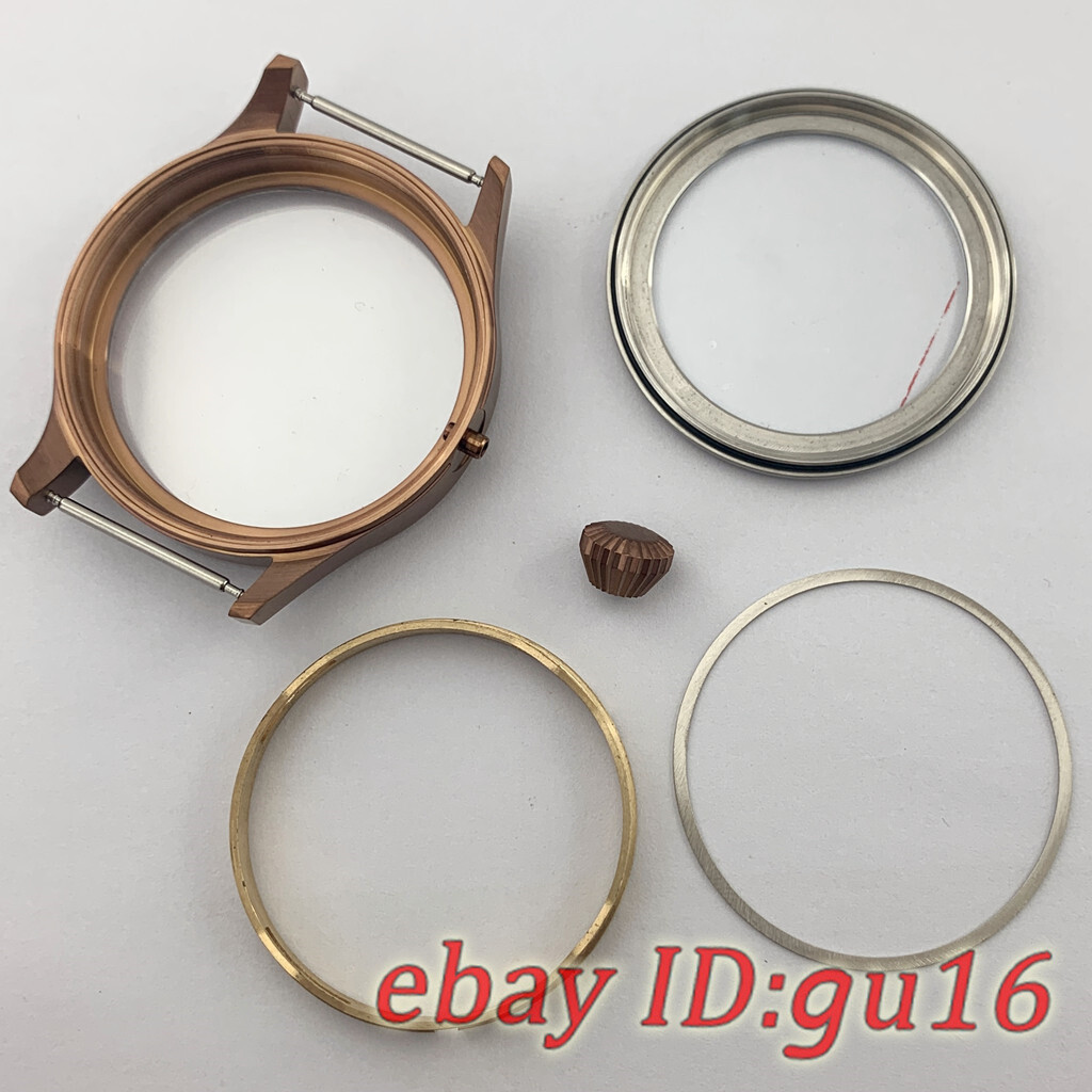 43mm Sapphire crystal watch case Fit ETA 6497/6498 seagull 3600 3620 Movement