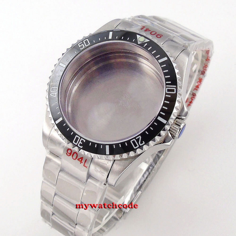 38mm 40MM SEA Watch Case Ceramic Bezel Sapphire Glass Fit NH34A NH35 NH36 2824