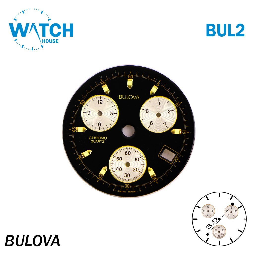 BULOVA Dial Swiss-Made FIT ETA 251.264 or 251.262, Size 29.50mm.