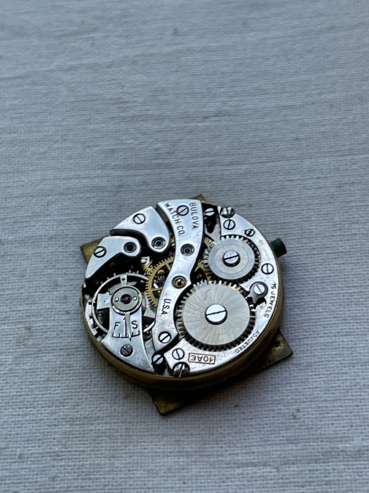 Bulova 10AE – movement for mens watch AS IS, lot1407
