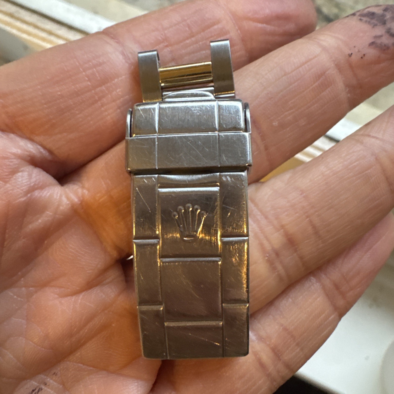 Vintage Rolex 93153-18 16613 16803 Submariner clasp U4 Circa 1988