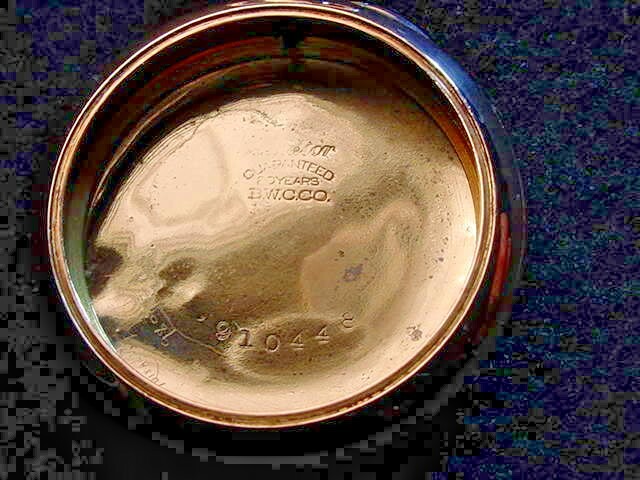 0 SIZE BROOKLYN WATCH CASE CO YELLOW GOLD FILLED OPEN FACE CASE! #216