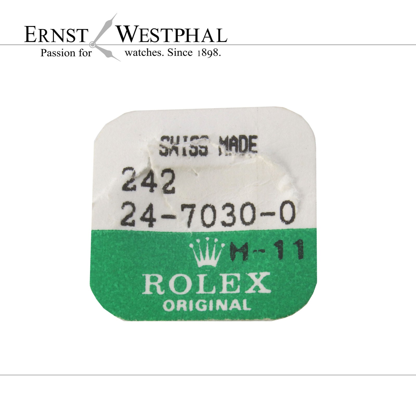 Original ROLEX screw crown tube 24-7030-0 without gaskets