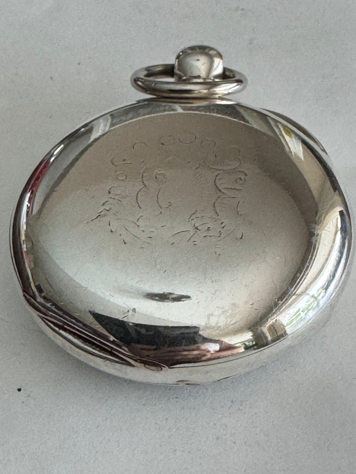 VINTAGE BIG 4OZ 18 SIZE BLAUER COIN SILVER POCKET WATCH CASE KEY WIND / KEY SET