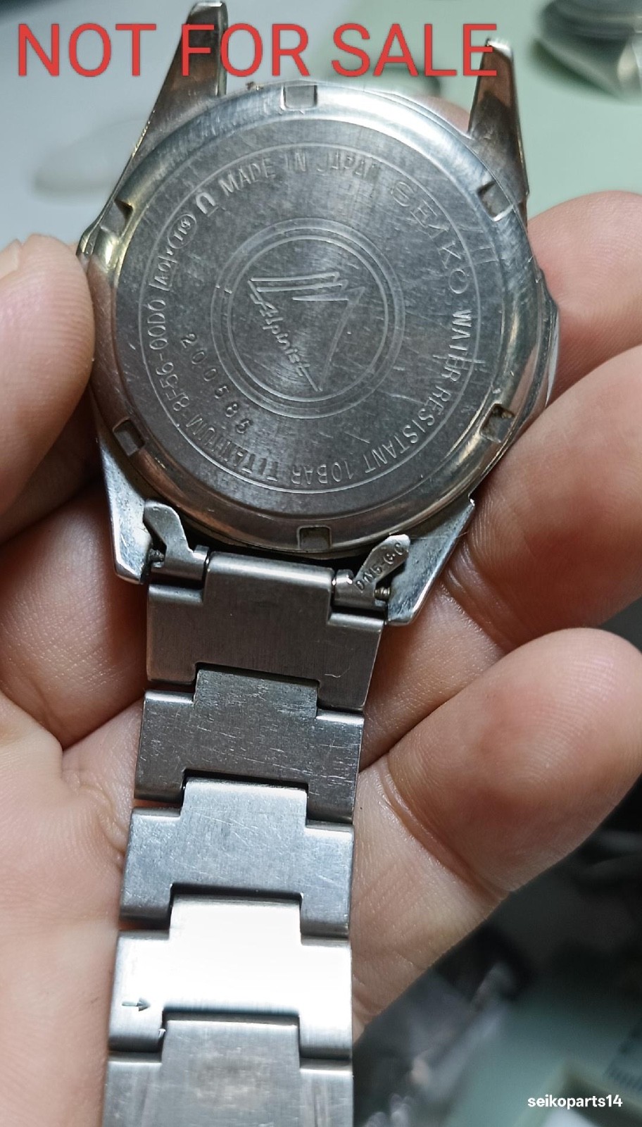 GENUINE SEIKO ALPINIST 8F56-00D0 SBCJ019 TITANIUM BRACELET LINK D1Y5-G.C