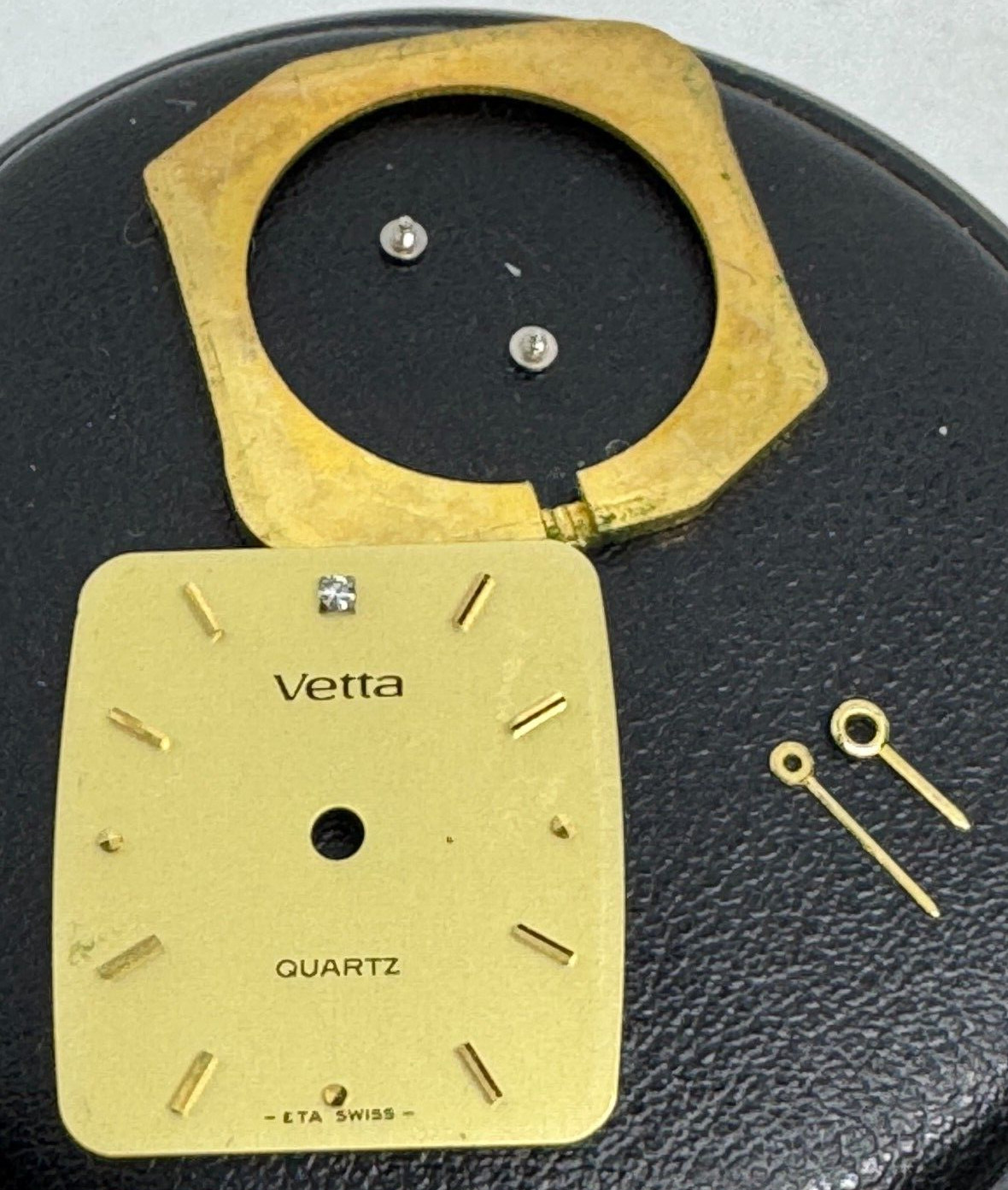 Vetta Quartz ETA Swiss Original Replacement Parts Dial, Hands, Case Holder