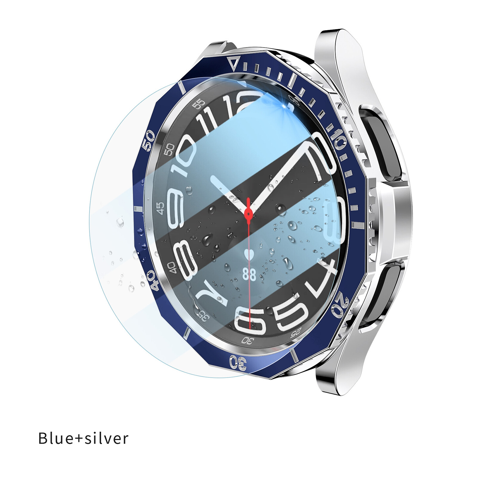 Protective Case with Tempered Film for Samsung Galaxy Watch6 Classic R950/R960