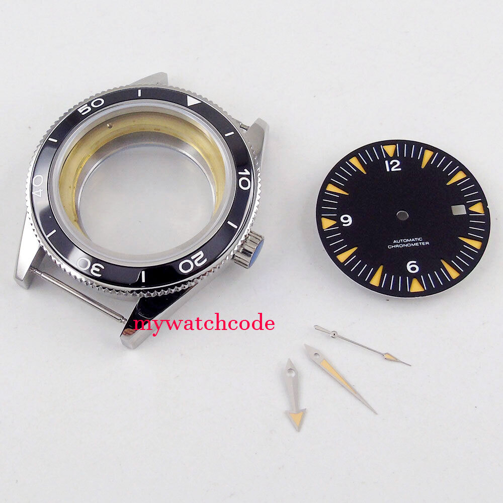 10ATM 41mm Sapphire Glass Watch Case Fit Automatic NH35A NH36A Miyota ETA2824