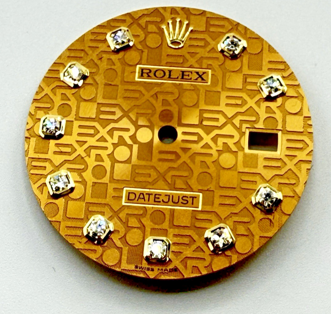 Rolex Datejust 36mm Champagne Jubilee Diamond Dial Model 11633 Factory