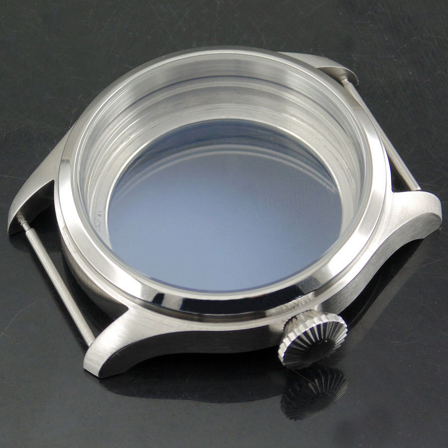 47mm 316L steel case fit eta 6497 6498 Seagull st36 movement parnis watch P75