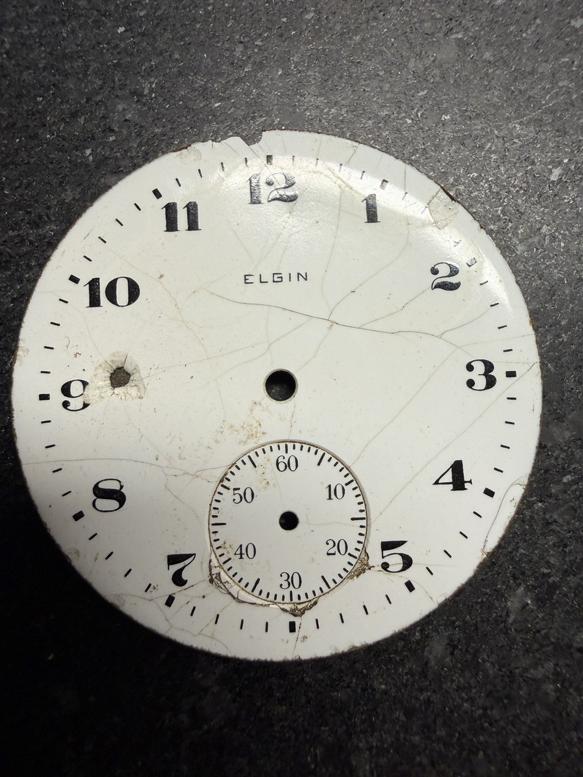 Porcelain Watch Dial Lot 33 Pocket Watch Faces Elgin Waltham Parts Repair Art