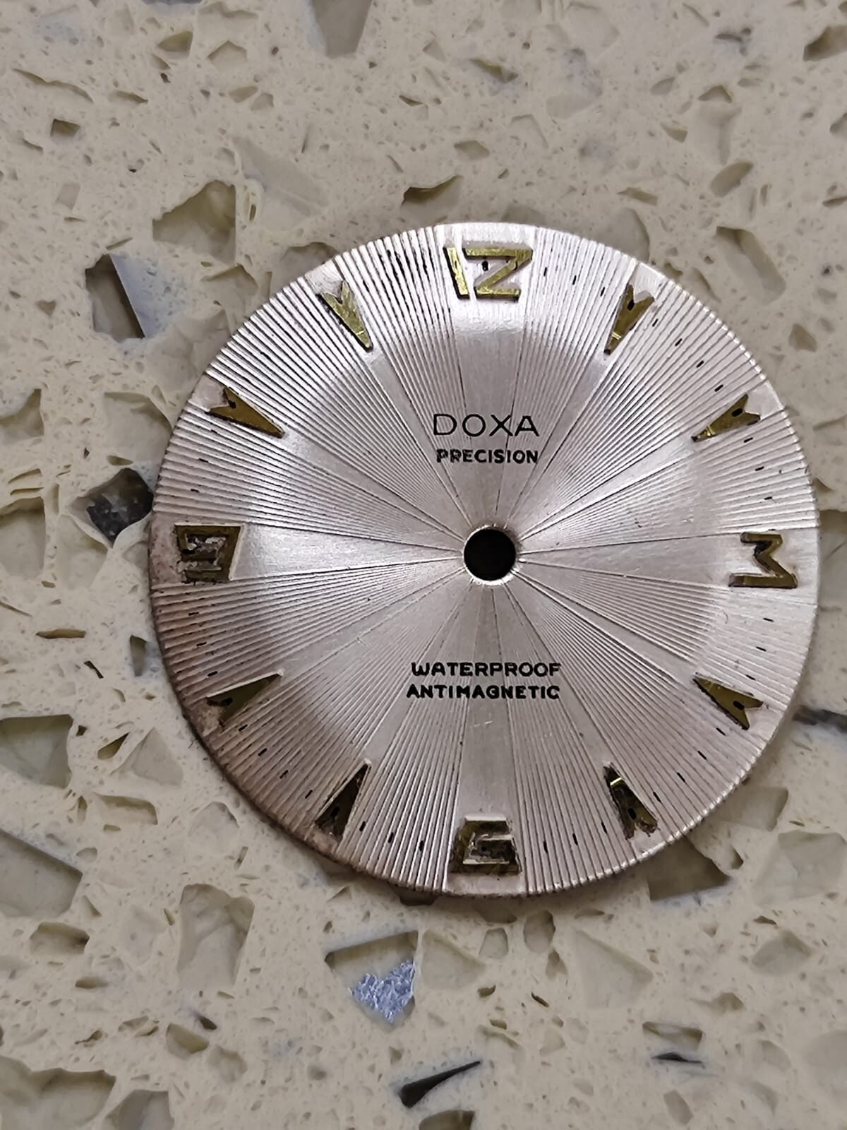 Vintage Doxa PRECISION Antimagnetic shockmaster Dial 27.50 mm NOS