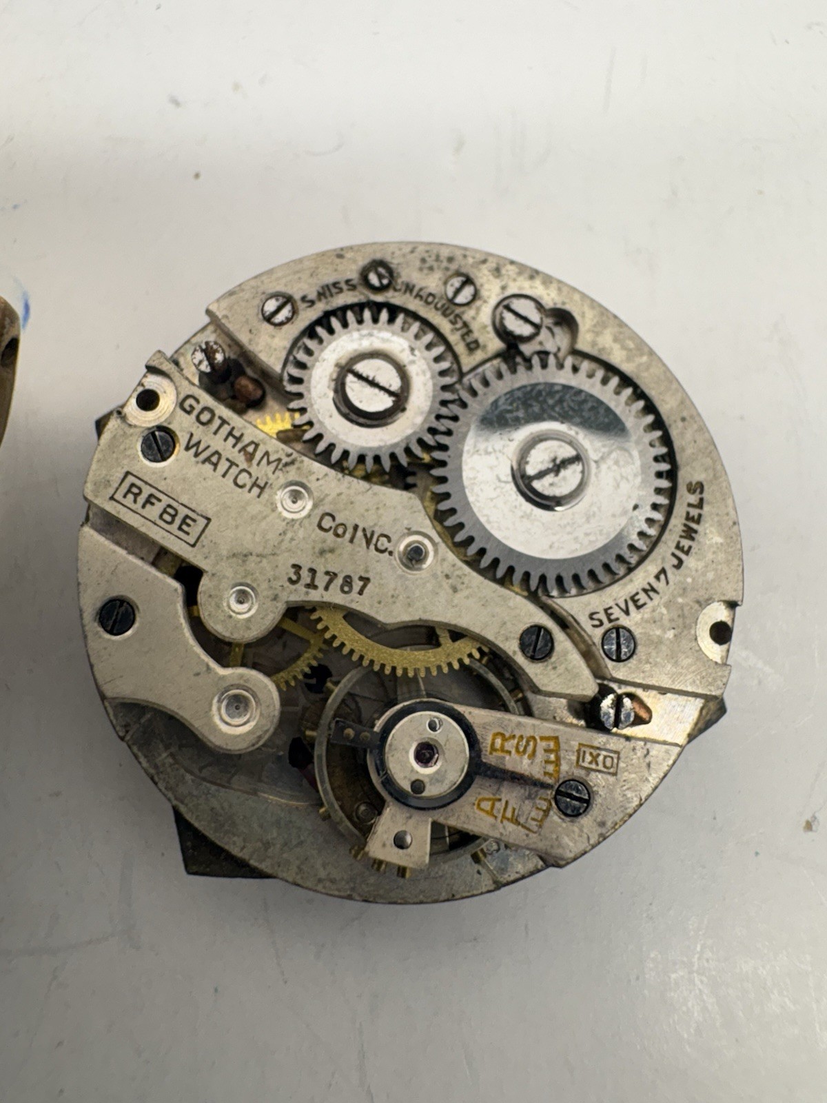 Gotham 17 Jewel Movement RFBE For Parts