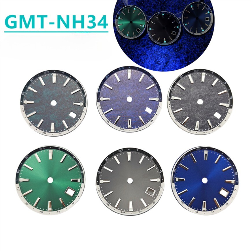NH34 Dial 32mm GS Dial BGW9 Lume Fits NH34 Movement Watch Accessories Watch Dial