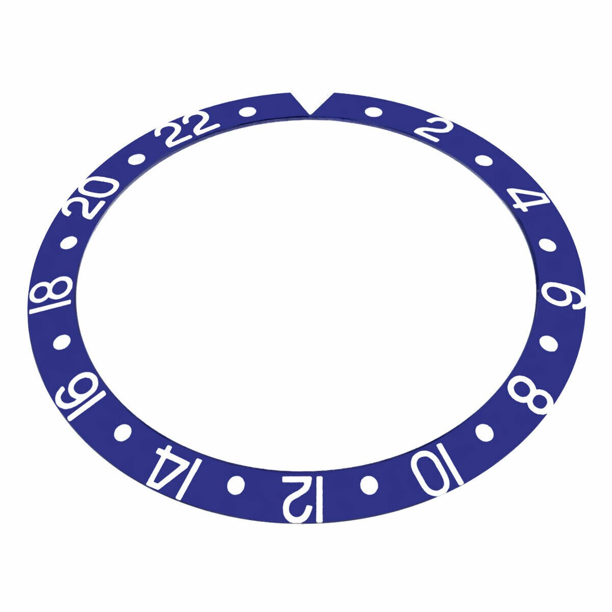 BEZEL INSERT FOR 40MM INVICTA PRO DIVER WATCH BLUE SILIVER FONTS TOP QUALITY