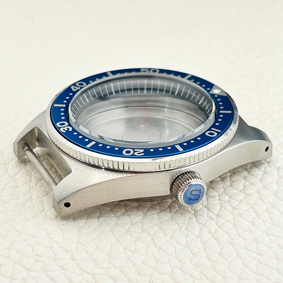 Sapphire Glass Watch Case 40mm Drilled Lugs Water Resistance Fit NH34 NH35 NH36
