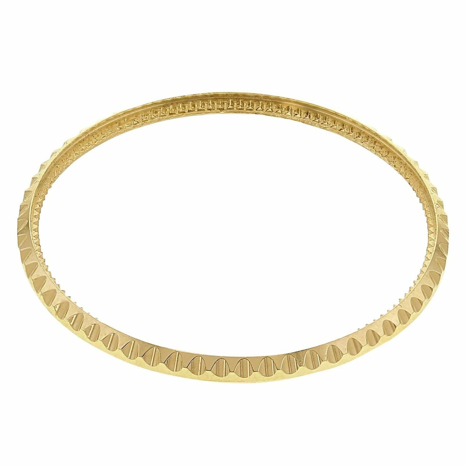 18K Yellow Gold Rotating Bezel For Rolex Submariner 16613, 16618, 16803, 16808