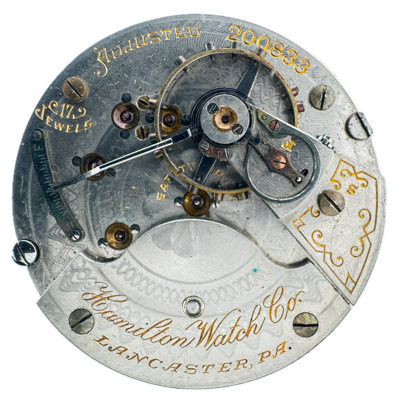 Antique 19s 1902 Hamilton 17 Jewels Mechanical Pocket Watch Movement 926 USA