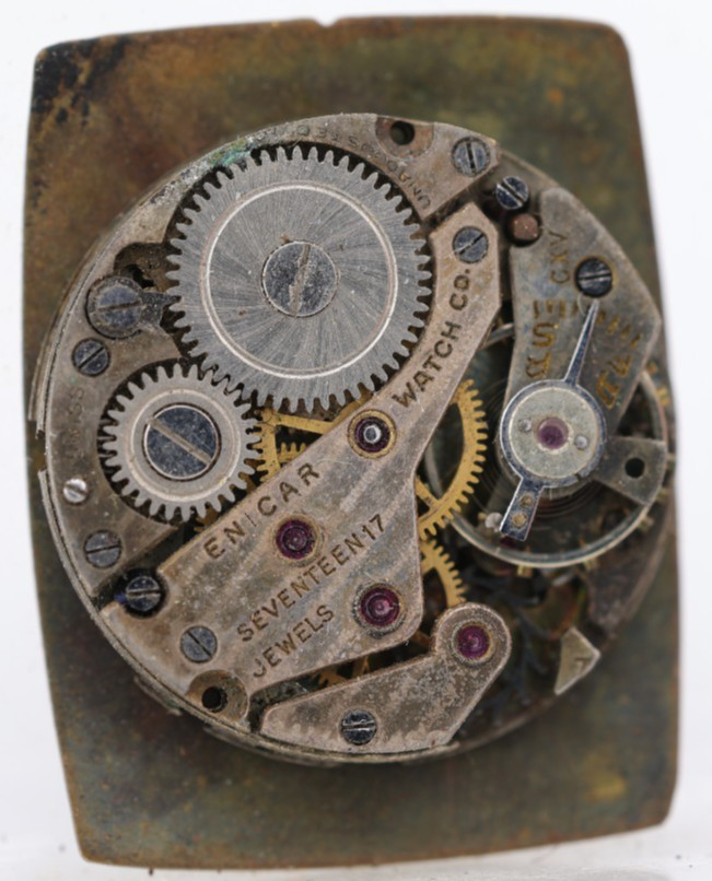 RENSIE ENICAR 17j SWISS WRIST WATCH MOVEMENT 19.65mm, FOR REPAIR (A22)