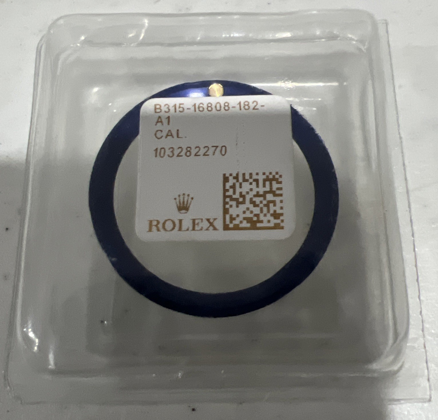 ROLEX BLACK BEZEL INSERT FOR 16613 SUBMARINER B315-16808-181-NEW SEALED PACKAGE