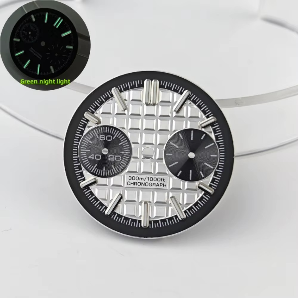 42Mm VK64 Octagonal Watch Case Fit 30Mm Dial 4Crwon Chapter Ring Sapphire for Qu
